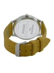 maxima Men Dial & Leather Straps Analogue Watch L-63061LMGI