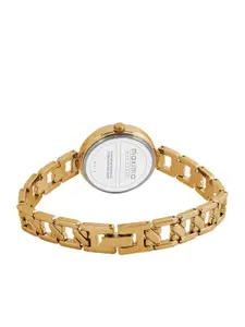 maxima Women Embellished Dial & Stainless Steel Straps Analogue Watch 61612BMLY