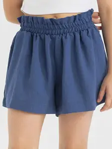 DeFacto Girls Solid Mid-Rise Shorts