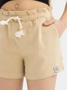 DeFacto Girls Mid-Rise Regular Fit Shorts