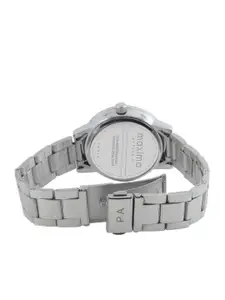 maxima Women Embellished Dial & Stainless Steel Straps Analogue Watch 63280CMLI