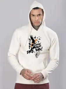 ADRO Men Printed Hooded Sweatshirt
