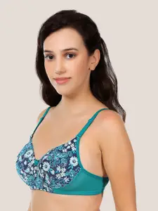 POOJA RAGENEE Women Floral Bralette Bra Full Coverage Lightly Padded