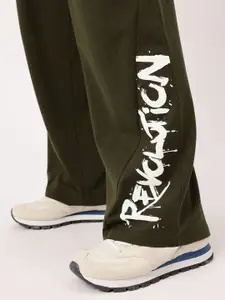 Kook N Keech Men Printed Wide Leg Track Pants