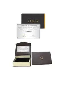 Clara 925 Sterling Silver Rhodium-Plated Cubic Zirconia Nera Solitaire Pendant