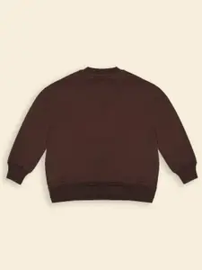 INCLUD Boys Typography Printed Pullover Sweatshirt