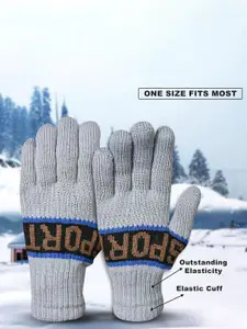 LOOM LEGACY Men Patterned Winter Gloves