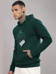 ADRO Men Printed Hooded Sweatshirt