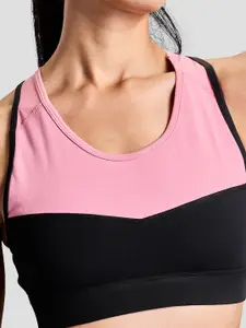 BOLDFIT Women Colourblocked Full Coverage Bra