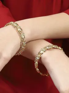 Biba Set Of 2 Elephant Motifs Bangles