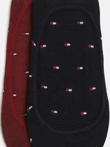 Tommy Hilfiger Men Pack Of 2 Printed Shoe Liners Socks