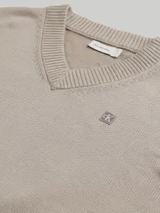 Calvin Klein Jeans Women Cotton V-Neck Pullover Sweaters