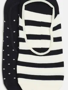 Tommy Hilfiger Men Pack Of 2 Patterned Shoe Liner-Length Socks