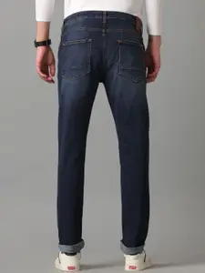 Voi Jeans Men Skinny Fit Low Distress Light Fade Stretchable Jeans