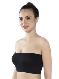 PLUMBURY Women Non padded Seamless Bandeau Tube Bra