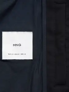 MANGO MAN Stand-Collar Bomber Jacket