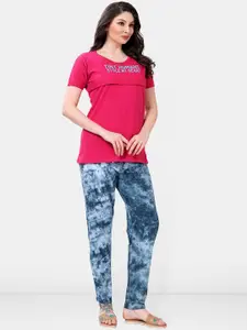 Be You Women Printed Maternity Night suit