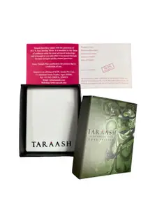 Taraash 925 Sterling Silver Rhodium-Plated Cubic Zirconia Double Heart Shaped Pendant