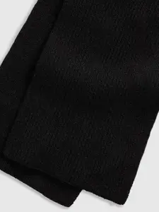 mothercare Boys Black Knitted Hat, Scarf and Gloves 3-Piece Set