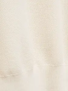 MANGO MAN Structure Knitted Polo Pullover