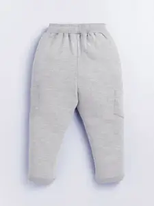 LITTLE NINJA Infant Boys Cotton Regular Fit Mid-Rise Joggers