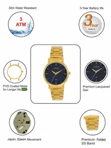 maxima Women Dial & Stainless Steel Straps Analogue Watch 69532CMLY