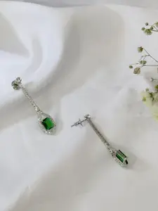 Niska Cubic Zirconia Contemporary Drop Earrings