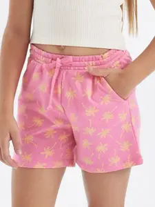 DeFacto Girls Printed Cotton Shorts