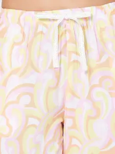 Dreamz by Pantaloons Women Printed Straight-Leg Lounge Pants