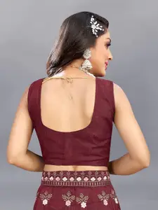 Aika Embroidered Thread Work Semi-Stitched Lehenga & Unstitched Blouse With Dupatta