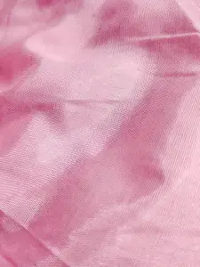 Ishin Pink Ethnic Motifs Woven Design Zari Organza Unstitched Dress Material