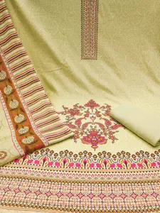 Peachmode Women Printed Pure Cotton Unstitched Dress Material