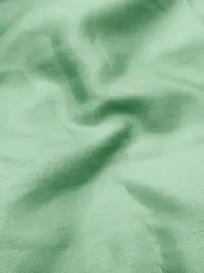 Ishin Sea Green Floral Embroidered Beads and Stones Organza Unstitched Dress Material