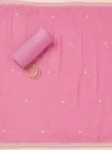 Koskii Bandhani Printed Sequinned & Thread work Unstitched Dress Material