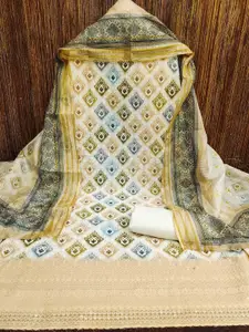 Ishin Printed Pure Cotton Unstitched Dress Material