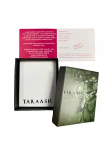 Taraash 925 Sterling Silver Rhodium-Plated CZ Studded & Mother of Pearl Key Pendant