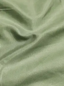 Ishin Green & Pink Floral Printed Organza Unstitched Dress Material