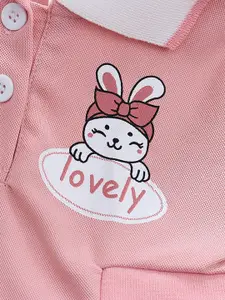 INCLUD Girls Printed Puff Sleeve Shirt Dress