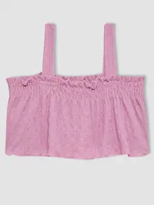 DeFacto Girls Self Design Shoulder Straps Top