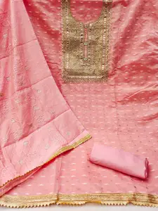 Ishin Embroidered Sequinned Unstitched Dress Material