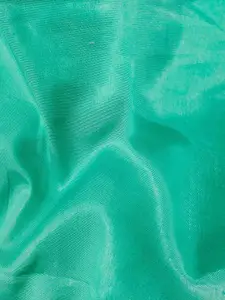 Ishin Floral Embroidered Organza Beads and Stones Unstitched Dress Material