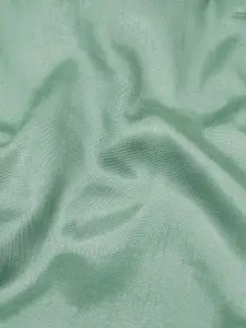 Ishin Sea Green & Gold-Toned Ethnic Motifs Woven Design Zari Unstitched Dress Material