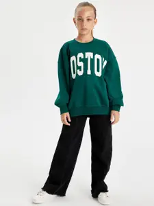 DeFacto Girls Printed Sweatshirt