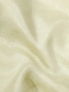 Ishin Green Floral Embroidered Beads and Stones Unstitched Dress Material