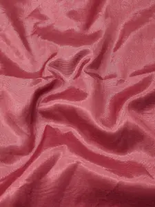 Ishin Maroon Floral Embroidered Organza Unstitched Dress Material