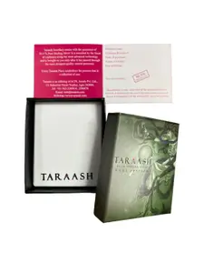 Taraash 925 Sterling Silver Rhodium-Plated Cubic Zirconia Studded & Evil Eye Pendant