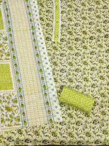 Ishin Floral Printed Pure Cotton Unstitched Dress Material