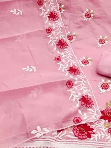 Ishin Embroidered Thread Work Unstitched Dress Material