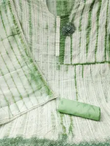 Ishin Floral Embroidered Sequinned Unstitched Dress Material