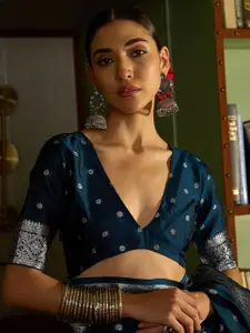 Sangria Woven Design Zari Banarasi Saree